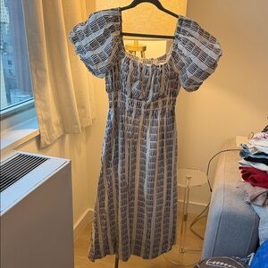 Elegant Black and White Women's Dress